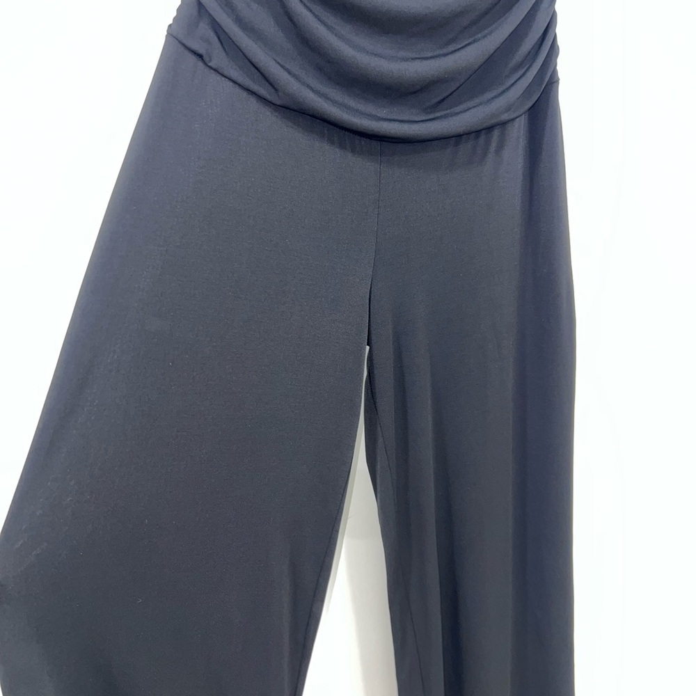 Ruby Rox Black Ruched Jumpsuit - Picture 3 of 4